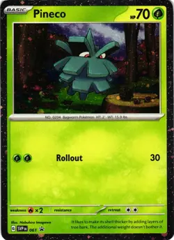 Pineco - Cosmo Holofoil 061 Promo SV: Scarlet & Violet Promo Cards Near Mint - Image 1