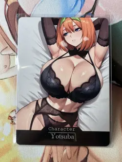 Yotsuba Nakano Quintessential Quintuplets Goddess Story Waifu Anime Custom Card - Image 1