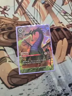 Maleficent - Monstrous Dragon (Store Championship) 5 Disney Lorcana Promo Cards - Image 1