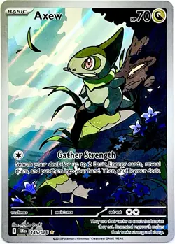 Axew 145/086 Illustration Rare Pokemon Card TCG S&V BLACK BOLT English NM+ - Image 1