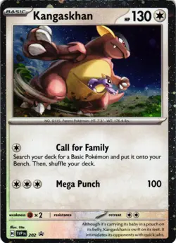 Kangaskhan - 202 (Cosmos Holo) Cosmo Holo SV: Scarlet & Violet Promo Card 202 NM - Image 1