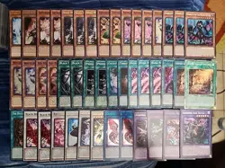 Yugioh 47 Card Rose Dragon Deck Core Diabellstar Wanted Red Rose Witch - Image 1