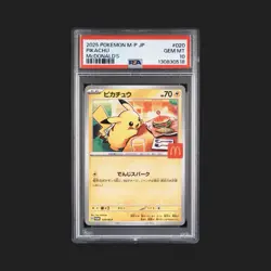 Gem MINT! PSA 10 PIKACHU 020/M-P Japan McDonald's Promo 2025 POKEMON Card in US! - Image 1