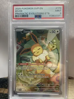 Pokemon Eevee TCG 2025 Prismatic Evolutions Black Star Promo Card SVP en 173 - Image 1