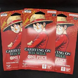 Carrying On His Will 12-card 3 Booster Packs - One Piece TCG - ENGLISH Sealed - Image 1
