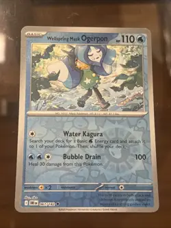 Wellspring Mask Ogerpon 067/182 Sv10: Destined Rivals Reverse Holo Pokemon Card - Image 1
