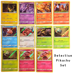 Pokemon TCG Cards Detective Pikachu Set (11 Cards) All Halo Rare, Most Near Mint - Image 1