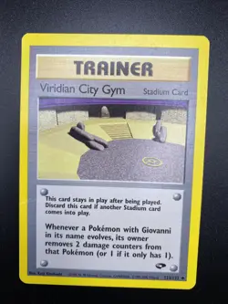 Pokemon Trainer Card Viridian City Gym Stadium Card 122/132 pokemon card - Image 3