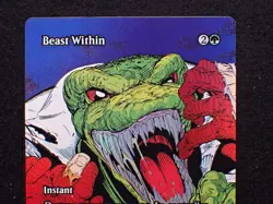 MTG Marvel Eternal-Legal, Beast Within - Foil - Image 2