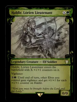Haldir, Lorien Lieutenant (Showcase Scrolls) 441 Foil R Commander: The Lord of t - Image 1