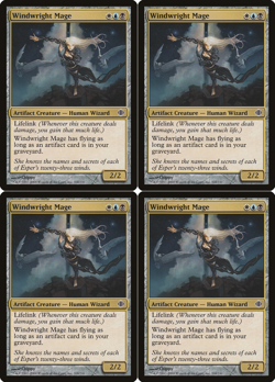 Windwright mage X4 Shards of Alara MTG Magic the Gathering Excellent 2Fire Games - Image 1