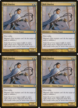 Deft Duelist X4 Shards of Alara MTG Magic the Gathering Excellent 2Fire Games - Image 1