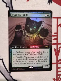 Twitching Doll - Foil - Extended - Buy A Box Promo - Duskmourn: House Of Horror - Image 1