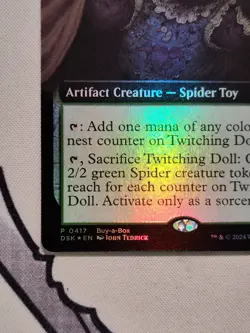 Twitching Doll - Foil - Extended - Buy A Box Promo - Duskmourn: House Of Horror - Image 2