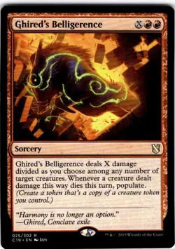 Magic The Gathering Ghired's Belligerence Commander 2019 Rare #25 - Image 1