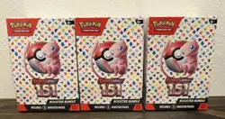 Pokemon TCG Scarlet & Violet 151 Booster Bundle Sealed New (6 packs) Lot Of 3 - Image 1