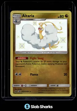 2019 POKEMON SM HIDDEN FATES #SV37/SV94 ALTARIA SHINY VAULT RARE - Image 1