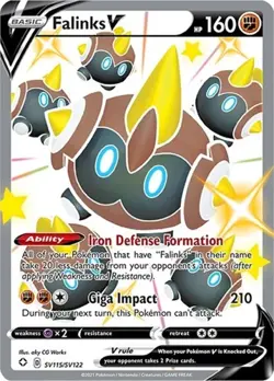 Falinks V (#SV115/SV122) - Holofoil SWSH - Shining Fates: Shiny Vault NM Pokemon - Image 1