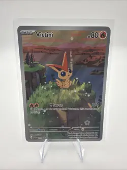 Pokemon Victini SVP 208 Promo Illustration Black Bolt/White Flare Rare - Image 1