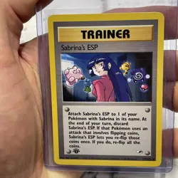 Sabrina's ESP - 1st Edition - 117/132 Gym Heroes - Pokemon TCG - 2000 NM/MT Vtg - Image 1