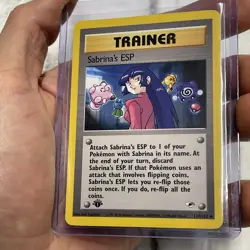 Sabrina's ESP - 1st Edition - 117/132 Gym Heroes - Pokemon TCG - 2000 NM/MT Vtg - Image 2