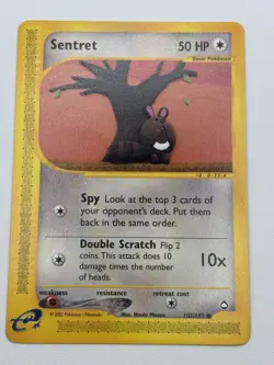 Sentret Common Regular Aquapolis Set 107/147 Pokemon TCG Vintage LP+ - Image 2