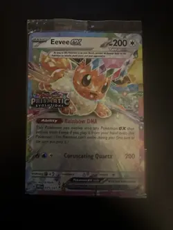 Pokemon SEALED Eevee ex 075/131 Prismatic Evolutions Surprise Box Promo Holo!! - Image 1