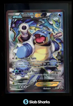 2016 POKEMON XY BLACK STAR PROMOS #XY122 BLASTOISE EX FULL ART RED & BLUE COLL. - Image 1