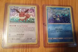 Eevee 11/12 & Horsea 3/12 Holo Bundle - McDonald's Promos - Moderately Played - Image 1