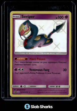 2019 POKEMON SM HIDDEN FATES #SV15/SV94 SEVIPER SHINY VAULT RARE - Image 1