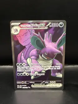 Pokemon TCG: Destined Rivals - Team Rocket's Nidoking ex (216/182) Full Art Holo - Image 2