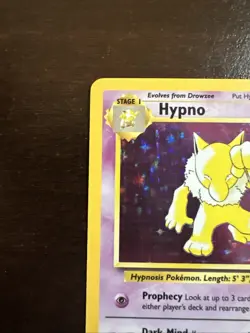 Hypno 8/62 Holo Rare MP Pokemon TCG Fossil MP - Image 2