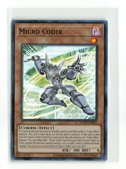 MICRO CODER TOCH-EN042 SUPER RARE YUGIOH TCG NM - Image 1