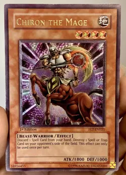 Yugioh 2005 Chiron the Mage FET-EN021 Ultimate Rare (UTR) 1st Ed LP w/Tracking - Image 2