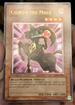 Yugioh 2005 Chiron the Mage FET-EN021 Ultimate Rare (UTR) 1st Ed LP w/Tracking - Image 5