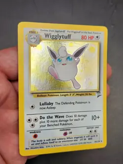 WIGGLYTUFF 19/130 Holo Rare Base Set 2 2000 - Pokemon Card WOTC (a) - Image 3