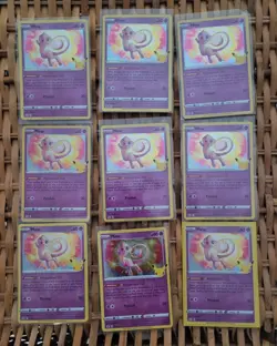 pokemon celebrations mew holo rare card 011/025 Lot Of 9 - Image 1