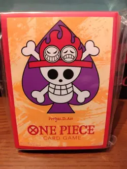Portgas D. Ace pirate Flag One Piece Official Limited card 70 sleeves Japanese/A - Image 1