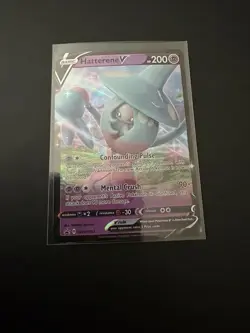 Hatterene V SWSH055 Promo Holo Pokemon Card - Mint - Image 1