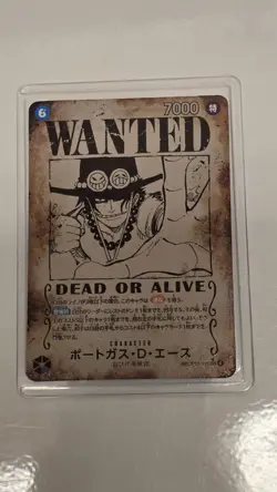 One Piece Trading Card Game Japanese Ace Wanted Poster OP13-119 SEC - Image 1