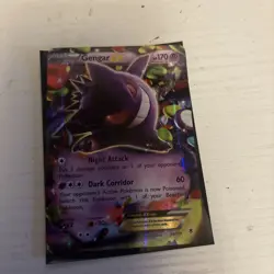 Pokemon Gengar EX TCG Holo Rare Card XY Phantom Forces 34/119 - Image 1