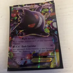 Pokemon Gengar EX TCG Holo Rare Card XY Phantom Forces 34/119 - Image 2