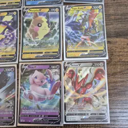 Pokemon Cards Lot Of 16 (15 V cards 1 VMax) Mew, Necrozma, Tape Koko, Groudon - Image 3