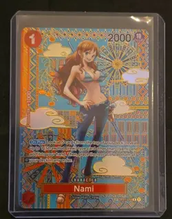 Tcg One Piece Card Game Nami Awakening of the New Era SP Rare English Foil NM - Image 1