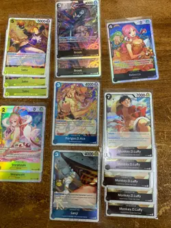 29 Card Lot Bundle One Piece PRB-02 P-088 075 Luffy Shanks Sanji Bonney Sabo - Image 4