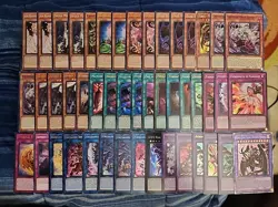 Yugioh 47 Card Yubel Fiendsmith Deck Core Nightmare Pain Engraver Unchained - Image 1