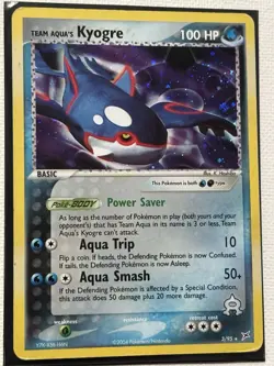 Pokemon TCG Team Aqua's Kyogre Rare Deck Exclusive Card #3/95 - Image 1