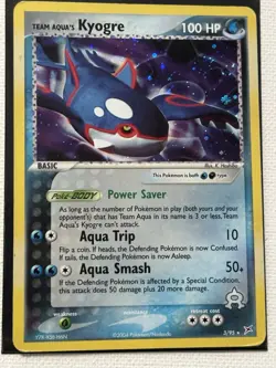 Pokemon TCG Team Aqua's Kyogre Rare Deck Exclusive Card #3/95 - Image 2