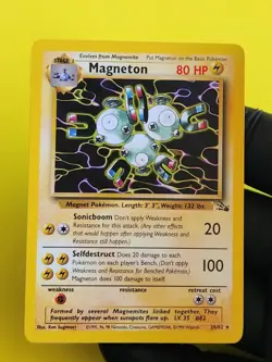Pokemon TCG Magneton Card 26/62 Fossil Regular Non Holo Near Mint Rare - Image 1