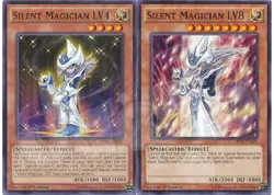 Yugioh - Silent Magician LV4 & LV8 - 1st Edition NM - Plus Free Holographic Card - Image 1